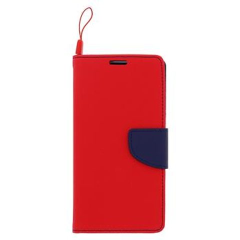 Pouzdro / obal na Samsung Galaxy J1 červeno-modré - knížkové Fancy Book