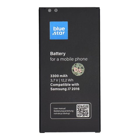 Baterie Samsung Galaxy J7 2016 (náhrada za EB-BJ710CBEGWW) 3300 mAh Li-Ion Blue Star PREMIUM