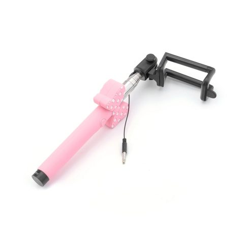 Selfie stick with licence Disney Minnie 002 pink