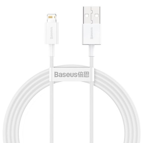Nabíjecí a datový kabel pro iPhone USB / Lightning 1,5 m bílý - BASEUS