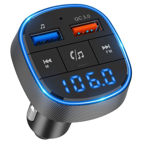 Transmiter FM MP3 bluetooth 5.0 + čtečka karet + 2xUSB QC3.0 BC57