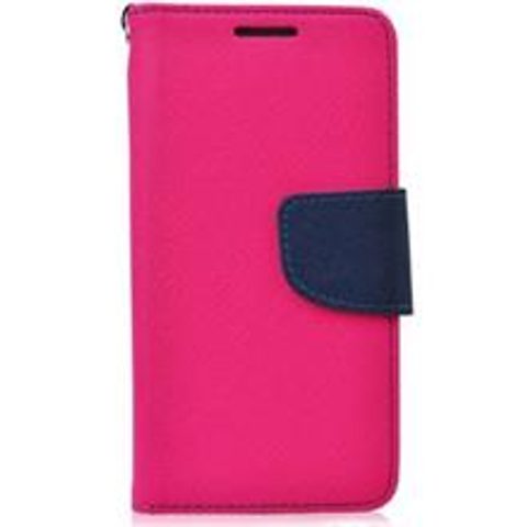 Pouzdro / obal na Samsung Galaxy S5 růžovo modré - knížkové Fancy Book