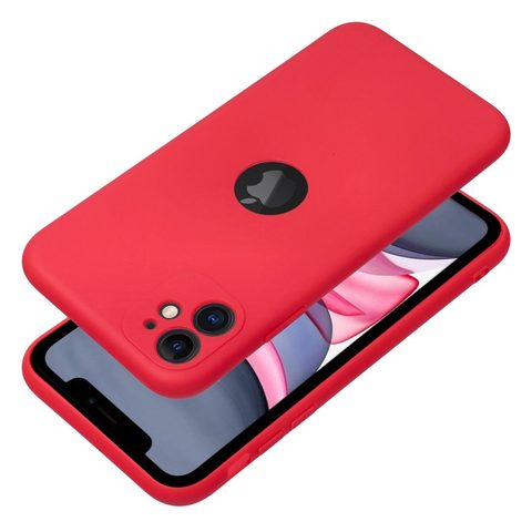 Obal / kryt na Apple iPhone 11 červený - Forcell Soft