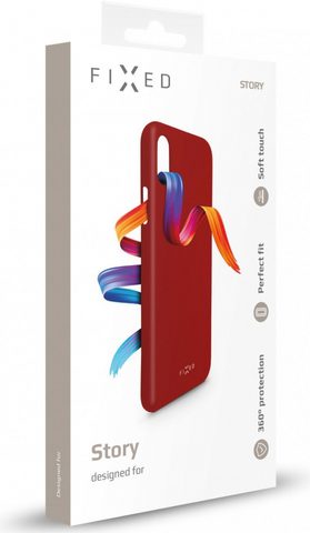 Obal / kryt na Samsung Galaxy S20 Ultra červený - FIXED Skin