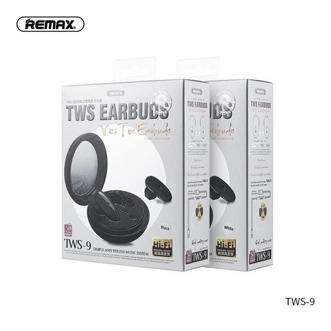 Bezdrátová Bluetooth sluchátka s vestavěným zrcátkem TWS -9 bílá - Remax