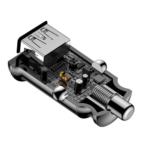 Nabíječka do auta Dual-USB 3.1A černá - BASEUS
