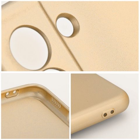 Obal / kryt na Apple iPhone 15 zlatý - METALLIC Case