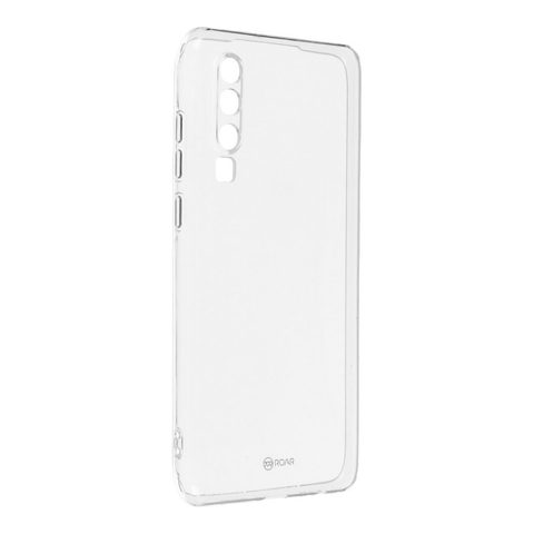 Obal / kryt na Huawei P30 průhledný - Jelly Case Roar