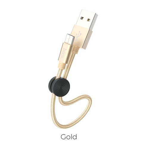 Datový / nabíjecí kabel Micro USB X35 25cm zlatý HOCO