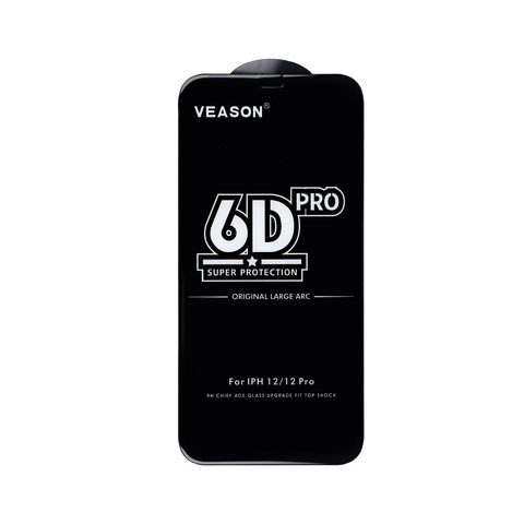 Tvrzené / ochranné sklo Apple iPhone 13 / 13 Pro černé - 6D Full Glue