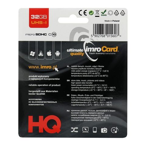 Micro SDHC karta 32 GB class 10