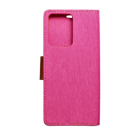 Pouzdro / obal na Xiaomi Redmi Note 12 PRO 5G růžový - knížkový CANVAS Book