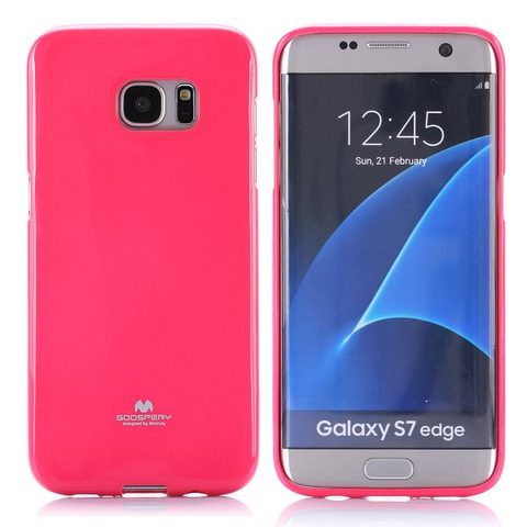 Obal / kryt na Samsung Galaxy S7 Edge (SM-G935F) růžový - Jelly Case Mercury