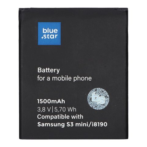 Baterie Samsung Galaxy S3 Mini (I8190) (náhrada za EB-F1M7FLU) 1500 mAh Li-Ion Blue Star Premium