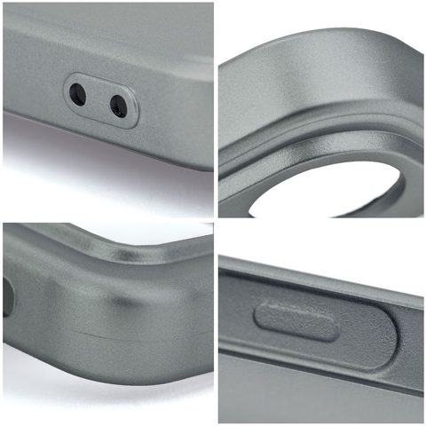 Obal / kryt na Apple iPhone 15 šedý - METALLIC Case