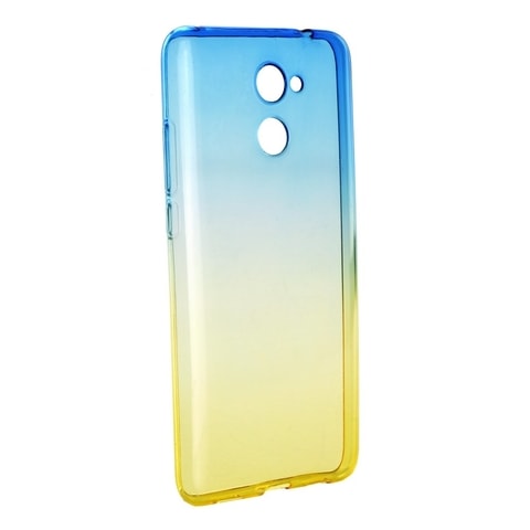 Obal / kryt na Huawei Y7 modrý-zlatý - Forcell OMBRE