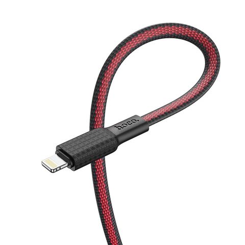 Datový kabel pro Apple iPhone, Lightning 8-pin, X69, 1m, černo červený - HOCO