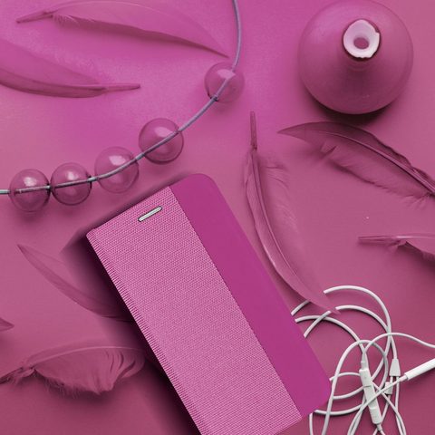 Pouzdro / obal na Apple iPhone 15 Plus růžové - knížkové SENSITIVE