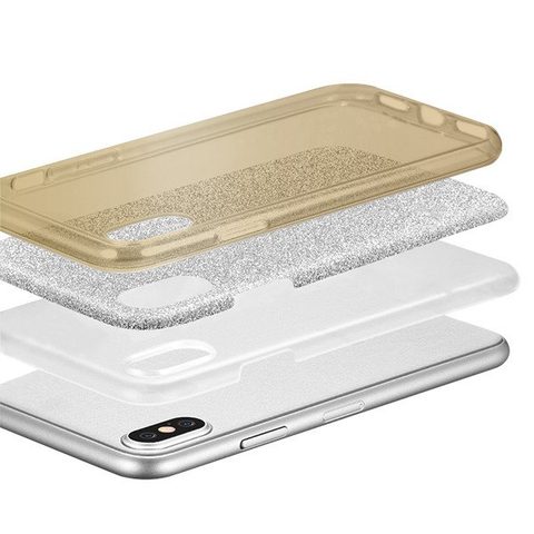 Obal / kryt na Xiaomi Redmi Go zlatý - Glitter 3in1