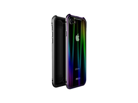 Obal / kryt na Apple iPhone 7 / iPhone 8 / SE 2020 / SE 2022 fialový Luphie Aurora - kovový