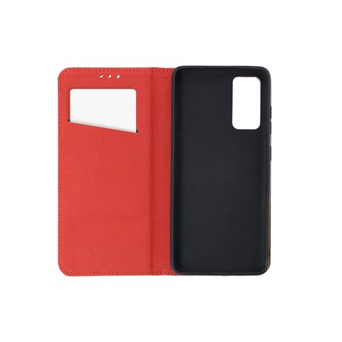 Pouzdro / obal na Xiaomi Redmi Note 12S červené - knížkové Leather case SMART PRO