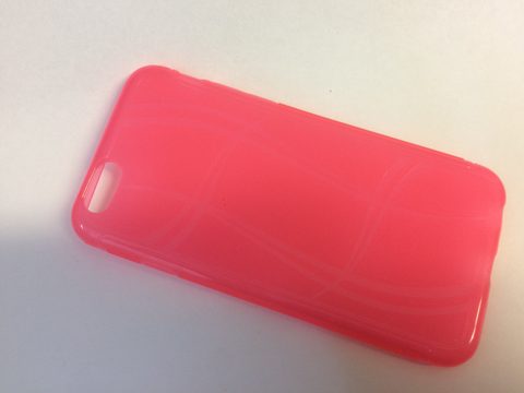Obal / kryt na Apple iPhone 6 / 6S růžový (linky)
