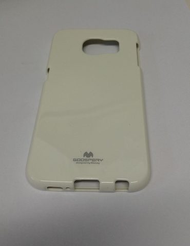 Obal / kryt na Samsung Galaxy S6 bílý - Jelly case