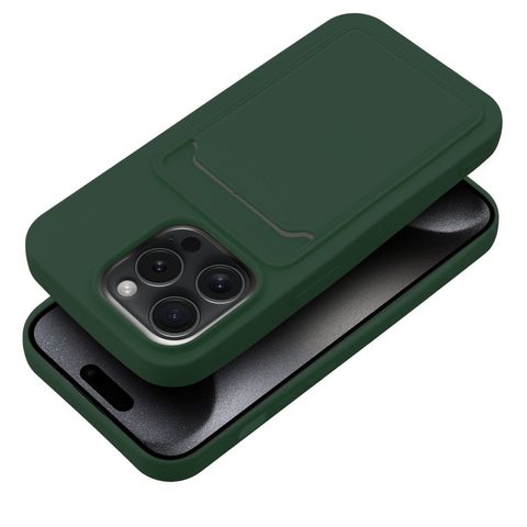 Obal / kryt na Apple iPhone 15 PRO zelený - CARD Case