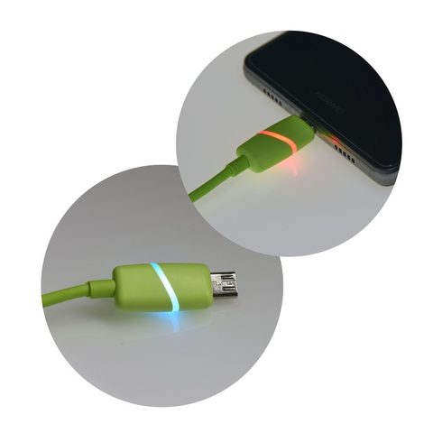 Cable Micro USB BOX Ring Lime