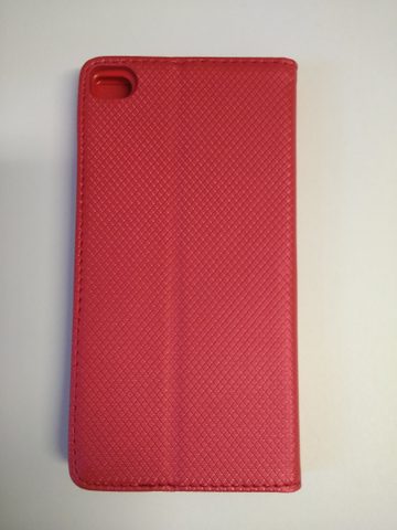 Pouzdro / obal na Huawei P8 červené - knížkové SMART