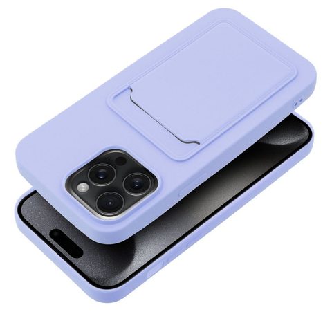 Obal / kryt na Apple iPhone 15 PRO MAX fialový - CARD Case