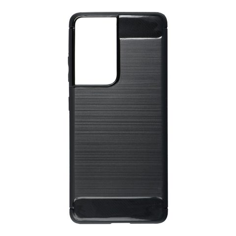 Obal / kryt na Samsung Galaxy S21 Ultra černý - Forcell CARBON