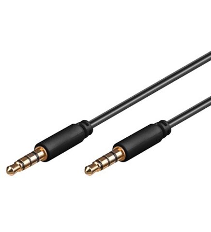 AUX audio kabel 3,5mm jack 0,5m pozlacený - Premium Cord