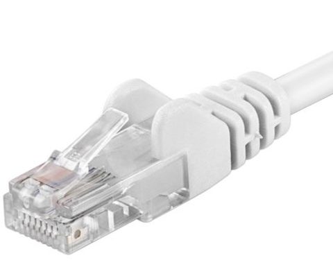 Síťový kable UTP PremiumCord 1m - bílý