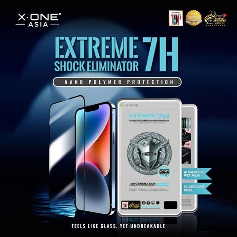 Tvrzené / ochranné sklo pro Apple iPhone 14 Pro / 15 - X-ONE Extreme Shock Eliminator 4th gen.