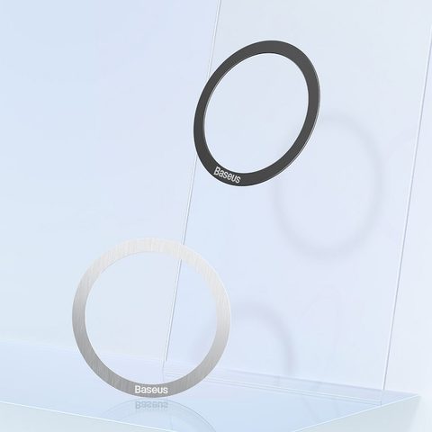 Univerzální kroužek s podporou MagSafe 2ks stříbrný - BASEUS