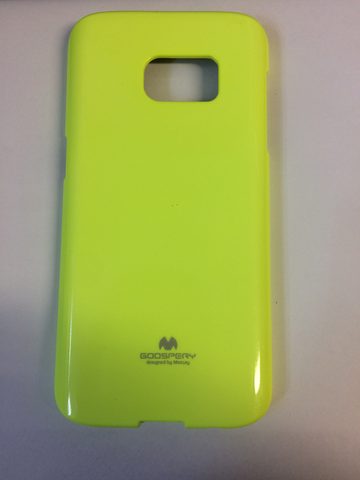 Obal / kryt na Samsung Galaxy S7 fosforově žlutý - JELLY