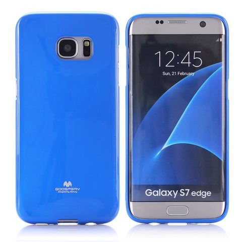 Obal / kryt na Samsung Galaxy S7 Edge modrý - JELLY