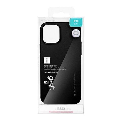 Obal / kryt na Apple iPhone XS Max (otvor na logo) černý - iJelly Case Mercury
