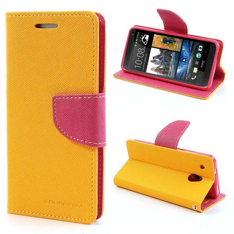 Pouzdro / obal na Samsung Galaxy J1 žluté - knížkové Fancy Diary