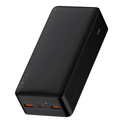 Powerbanka 30000mAh s 2xUSB-A, USB-C, PD20W černá - baseus