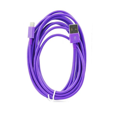 Datový kabel lightning (iPhone) I5-RD 3m fialový
