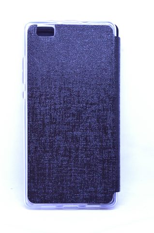 Pouzdro / obal na Huawei P8 Lite černé s okénkem - knížkové