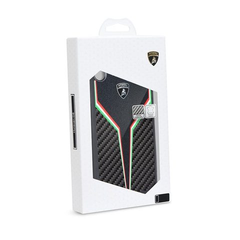 Obal / kryt na Apple iPhone X / XS černý - Original Back Cover Lamborghini