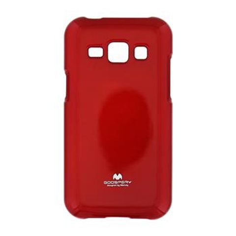 Obal / kryt na Samsung Galaxy J1 červený - JELLY