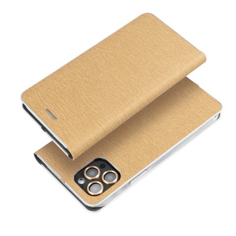 Pouzdro / obal na Xiaomi Redmi NOTE 13 PRO Plus 5G zlaté - knížkové LUNA Book Gold