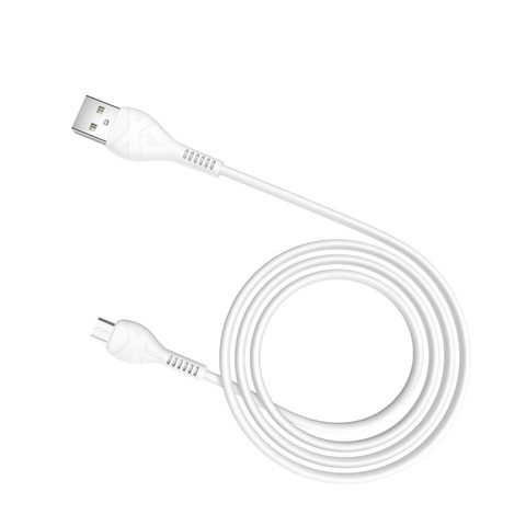 HOCO cable Cool power charging data cable for Micro 1 meter white