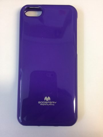 Obal / kryt na Apple iPhone 5 / 5S fialový - JELLY