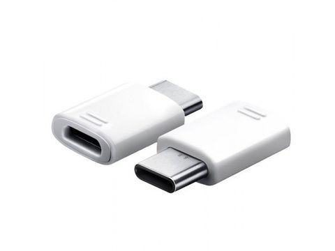 Adaptér / redukce USB-C/ micro USB bílý - originální Samsung EE-GN930