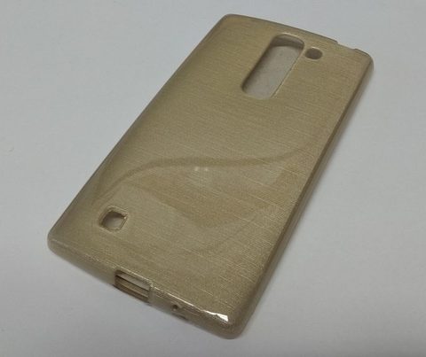 Obal / kryt na LG G4 MINI zlatý - Jelly Case Brush